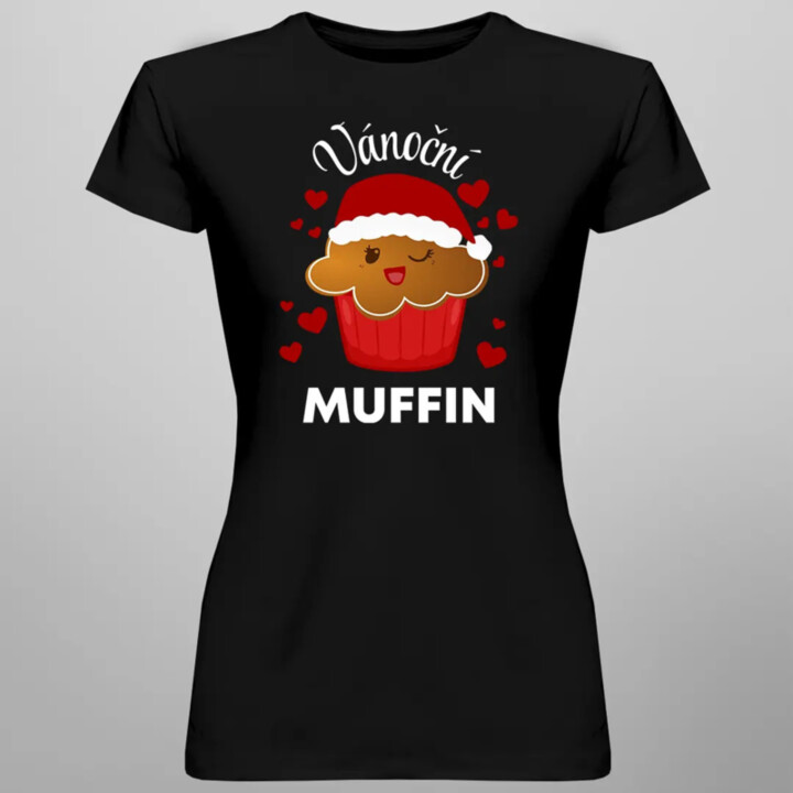 Vánoční muffin - dámské tričko s potiskem