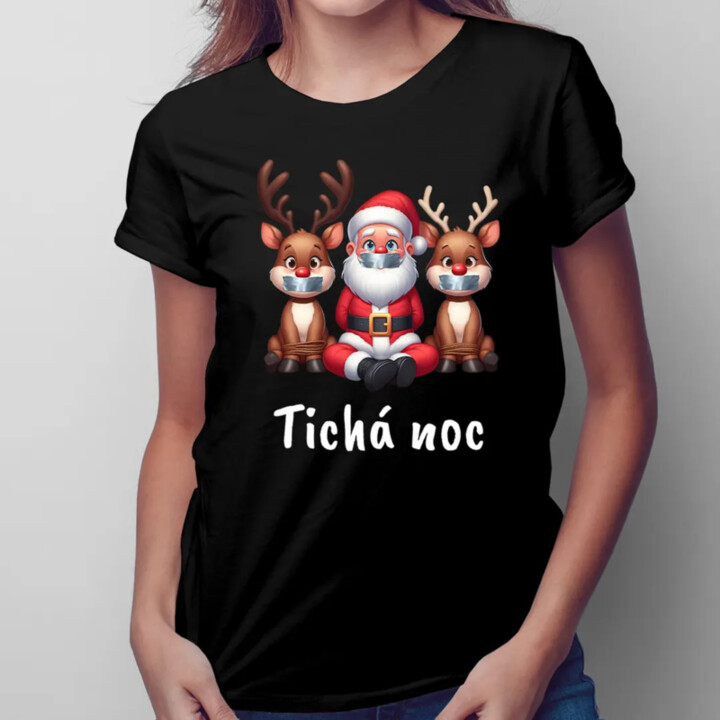 Tichá noc - dámské tričko s potiskem