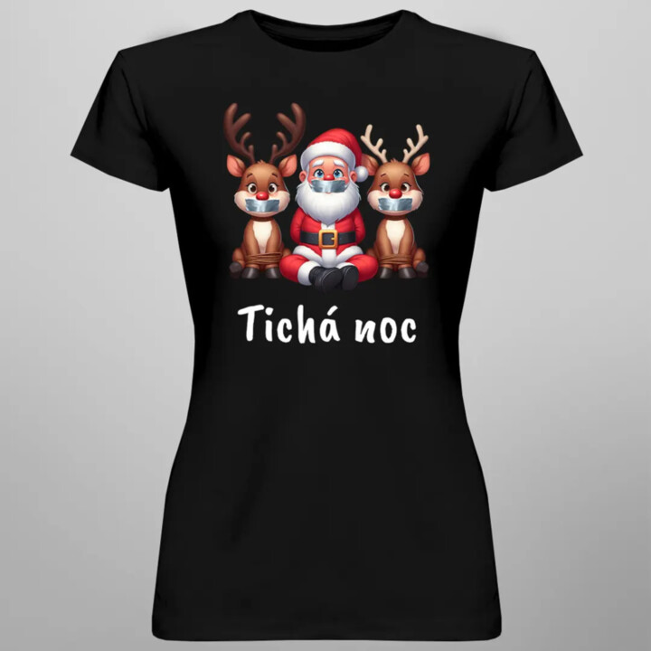 Tichá noc - dámské tričko s potiskem