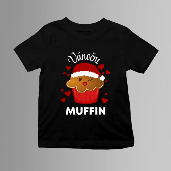 Vánoční muffin - dětské tričko s potiskem