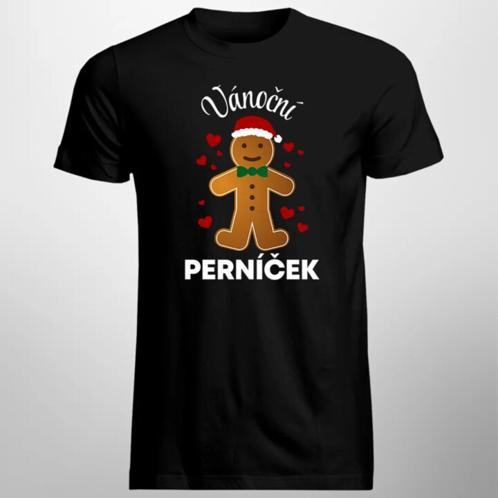 Vánoční perníček - pánské tričko s potiskem