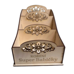 Koření super babičky - krabička na koření s gravírováním