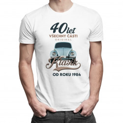 40 let - Všechny části originál - Klasik od roku 1984 - pánské tričko s potiskem