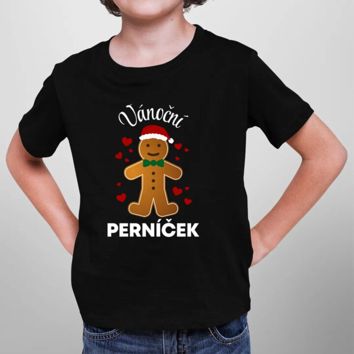 Vánoční perníček - dětské tričko s potiskem