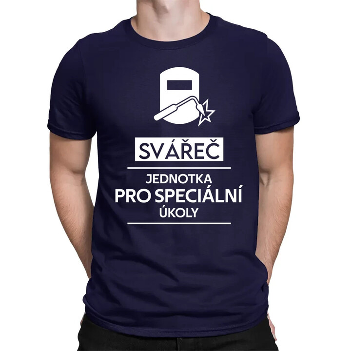Svářeč - jednotka pro speciální úkoly - pánské tričko s potiskem