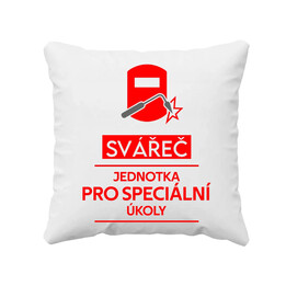 Svářeč - jednotka pro speciální úkoly - polštář s potiskem