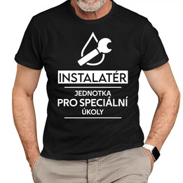 Instalatér - jednotka pro speciální úkoly - pánské tričko s potiskem