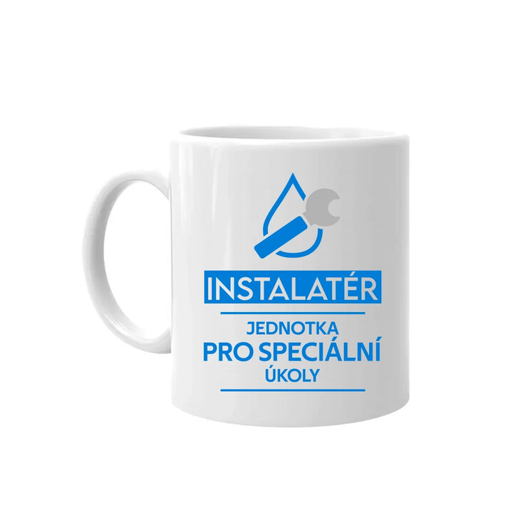 Instalatér - jednotka pro speciální úkoly - hrnek s potiskem