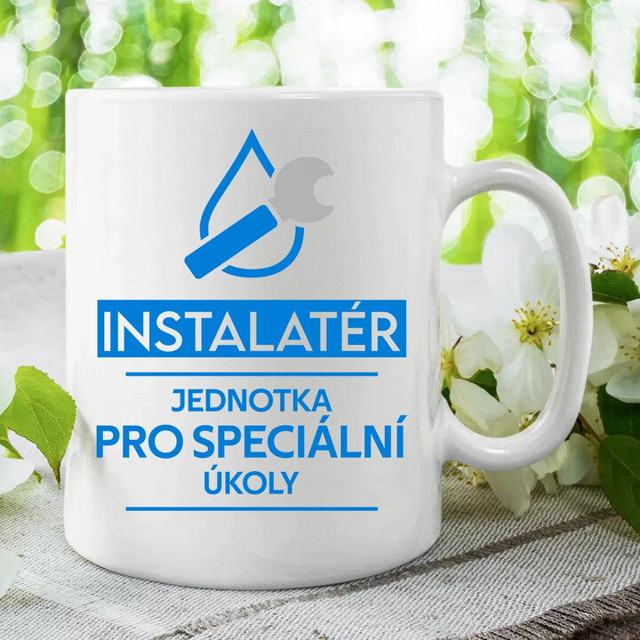 Instalatér - jednotka pro speciální úkoly - hrnek s potiskem