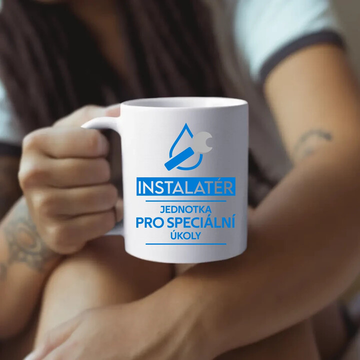 Instalatér - jednotka pro speciální úkoly - hrnek s potiskem