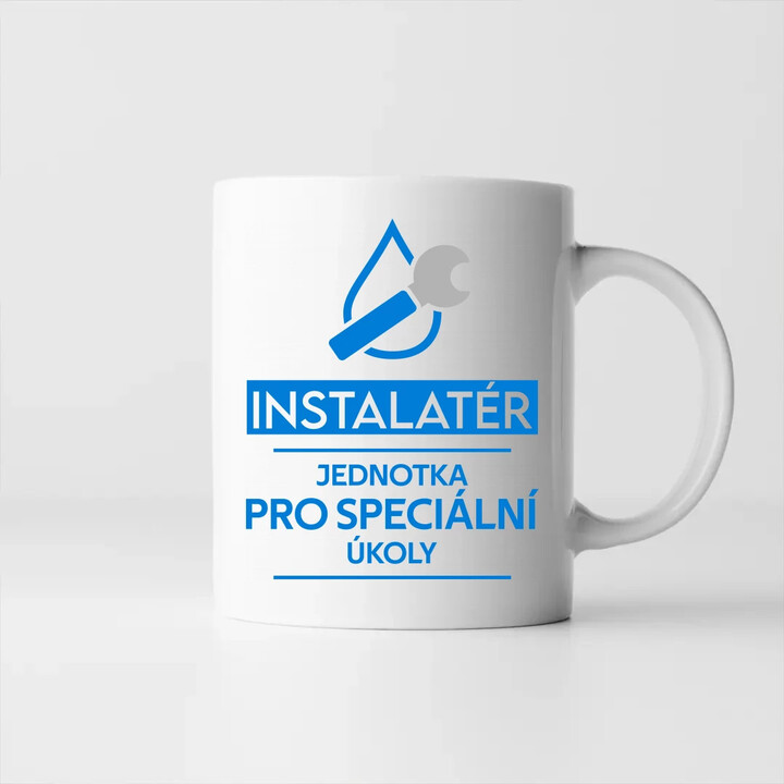 Instalatér - jednotka pro speciální úkoly - hrnek s potiskem