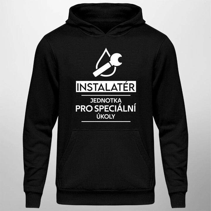 Instalatér - jednotka pro speciální úkoly - pánská mikina s potiskem