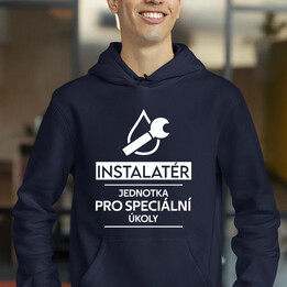 Instalatér - jednotka pro speciální úkoly - pánská mikina s potiskem