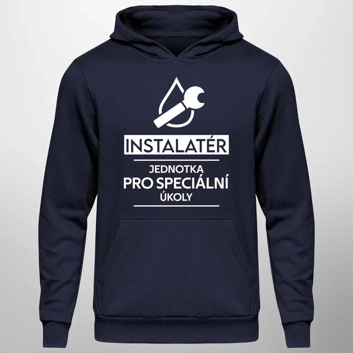 Instalatér - jednotka pro speciální úkoly - pánská mikina s potiskem