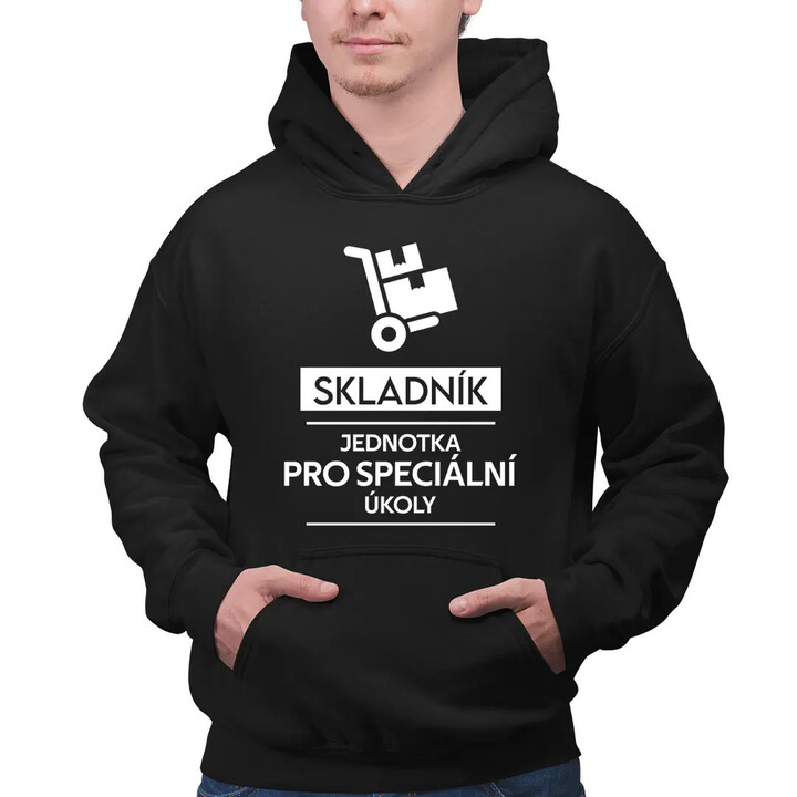 Skladník - jednotka pro speciální úkoly - pánská mikina s potiskem