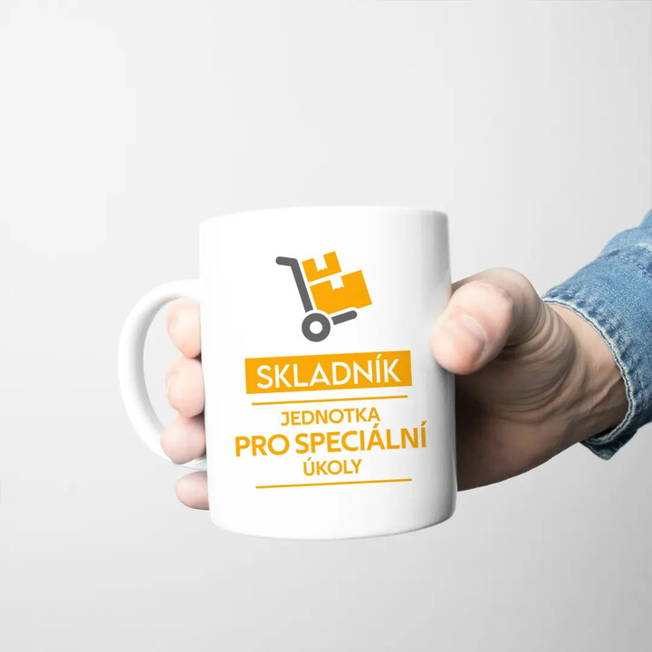 Skladník - jednotka pro speciální úkoly - hrnek s potiskem