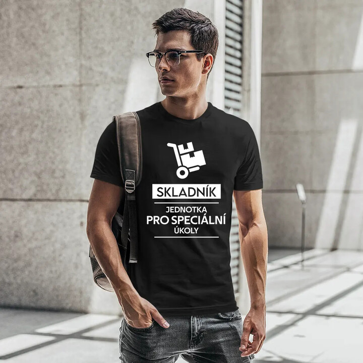 Skladník - jednotka pro speciální úkoly - pánské tričko s potiskem