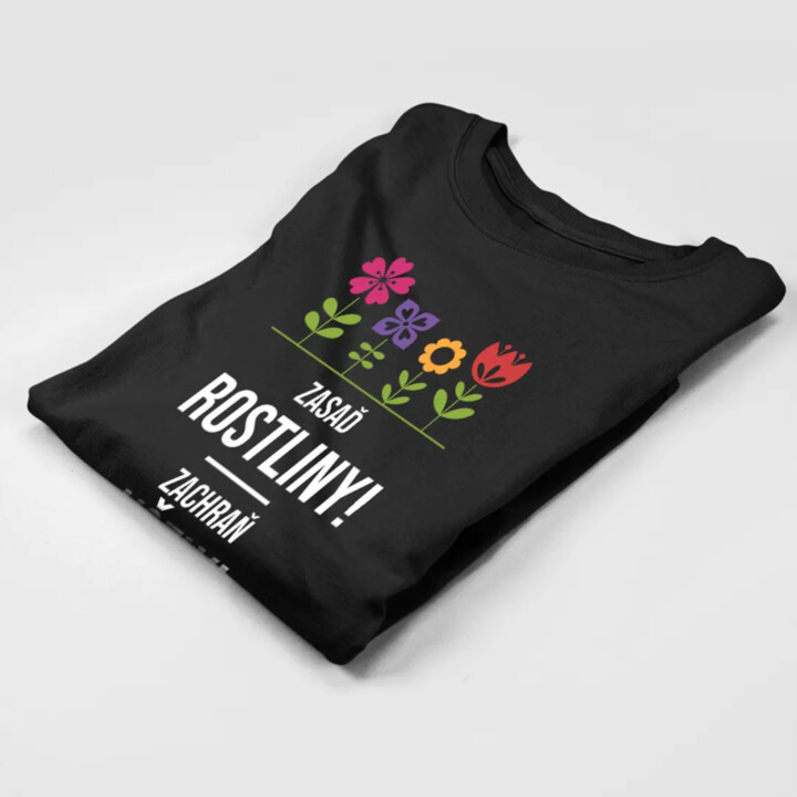 Zasaď rostliny! Zachraň včely! - dámská trička s potiskem