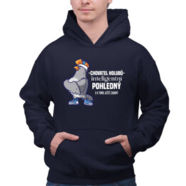 Chovatel holubů - inteligentní, pohledný - a k tomu ještě zadaný - pánská mikina s potiskem