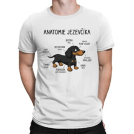 Anatomie jezevčíka - pánské tričko s potiskem