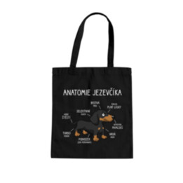 Anatomie jezevčíka - taška s potiskem