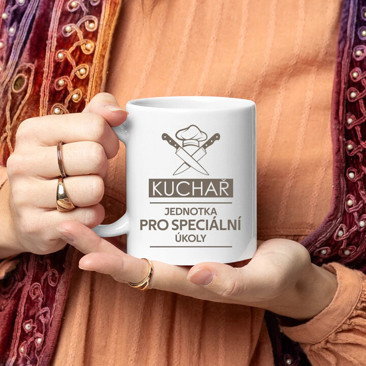 Kuchař - jednotka pro speciální úkoly - hrnek s potiskem