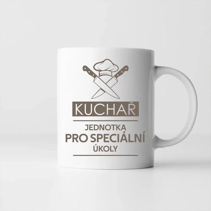 Kuchař - jednotka pro speciální úkoly - hrnek s potiskem