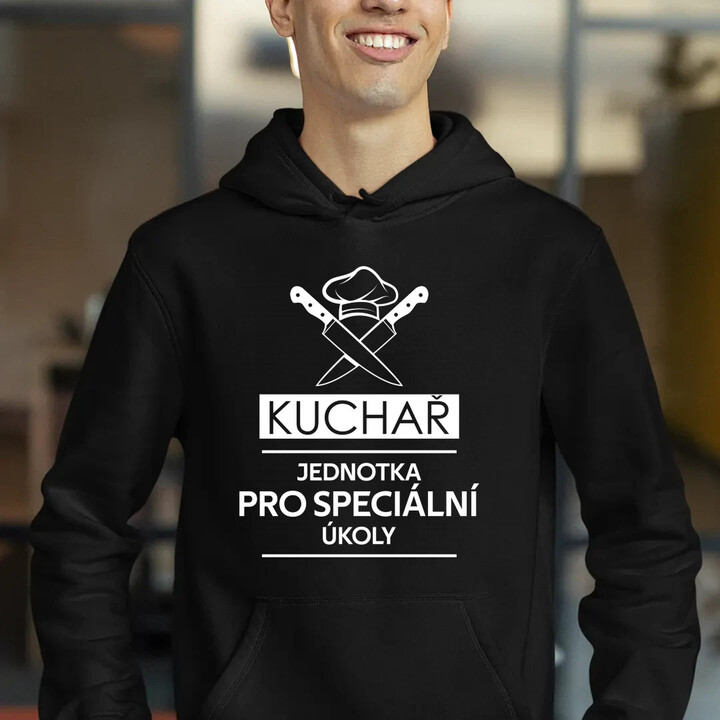 Kuchař - jednotka pro speciální úkoly - pánská mikina s potiskem