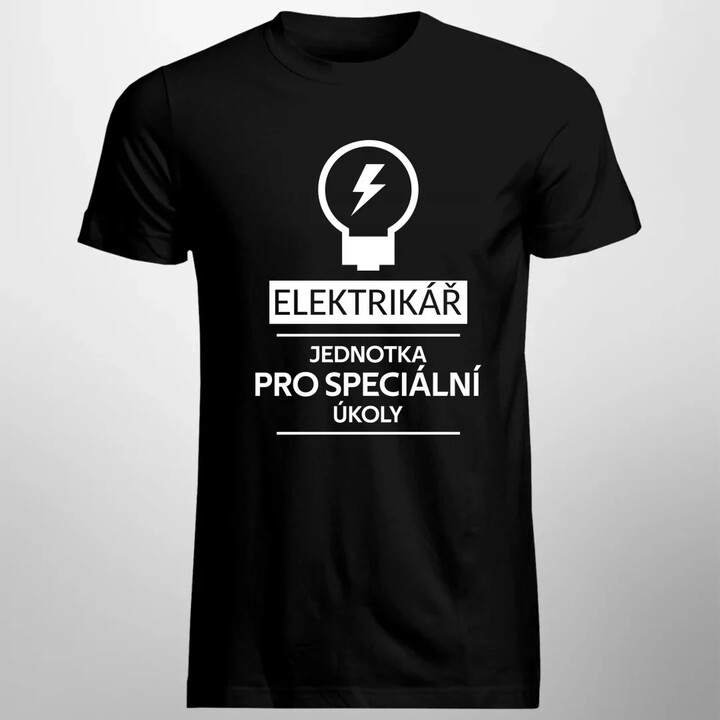 Elektrikář -  jednotka pro speciální úkoly - pánské tričko s potiskem