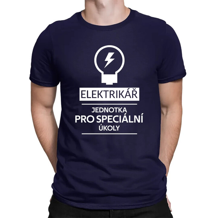 Elektrikář -  jednotka pro speciální úkoly - pánské tričko s potiskem