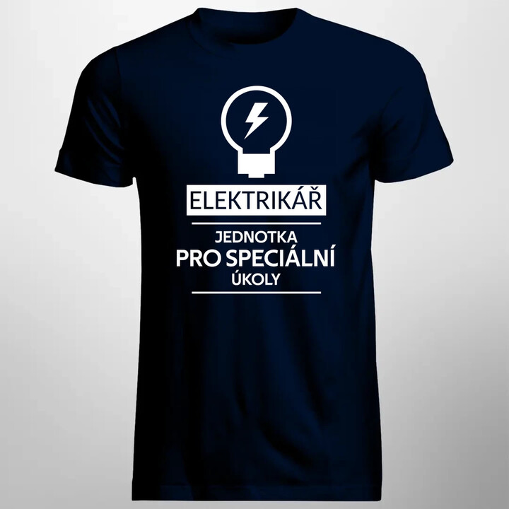 Elektrikář -  jednotka pro speciální úkoly - pánské tričko s potiskem