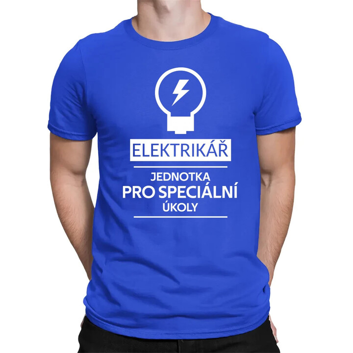 Elektrikář -  jednotka pro speciální úkoly - pánské tričko s potiskem