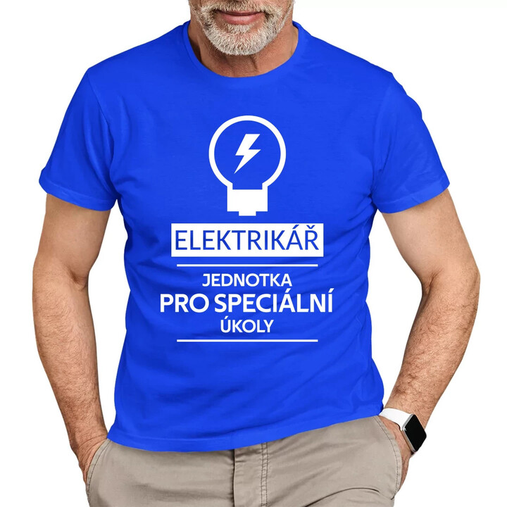 Elektrikář -  jednotka pro speciální úkoly - pánské tričko s potiskem