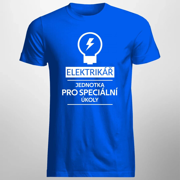 Elektrikář -  jednotka pro speciální úkoly - pánské tričko s potiskem