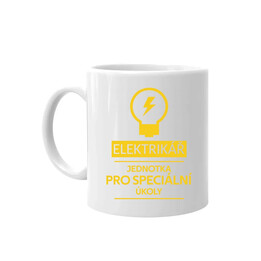 Elektrikář -  jednotka pro speciální úkoly - hrnek s potiskem