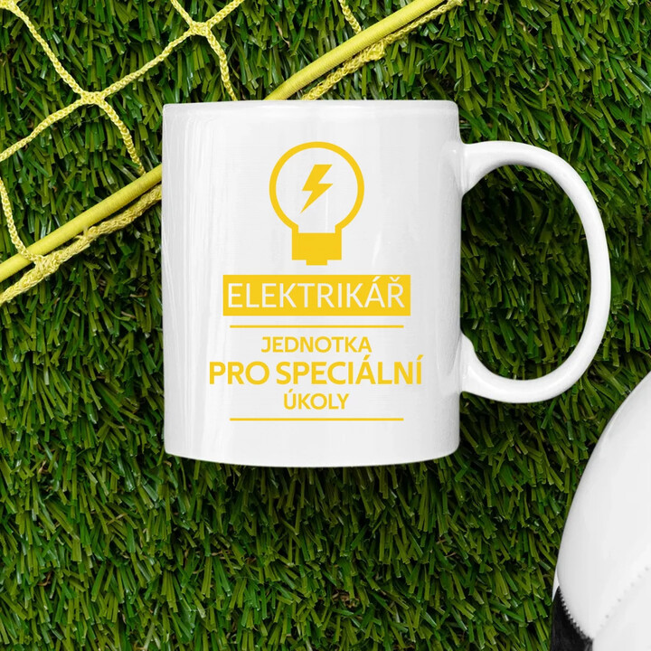 Elektrikář -  jednotka pro speciální úkoly - hrnek s potiskem