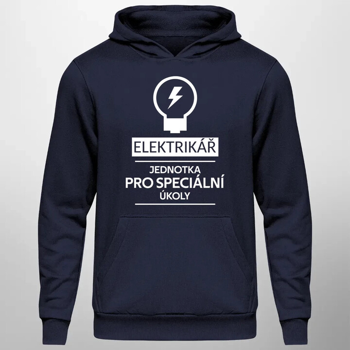 Elektrikář -  jednotka pro speciální úkoly - pánská mikina s potiskem