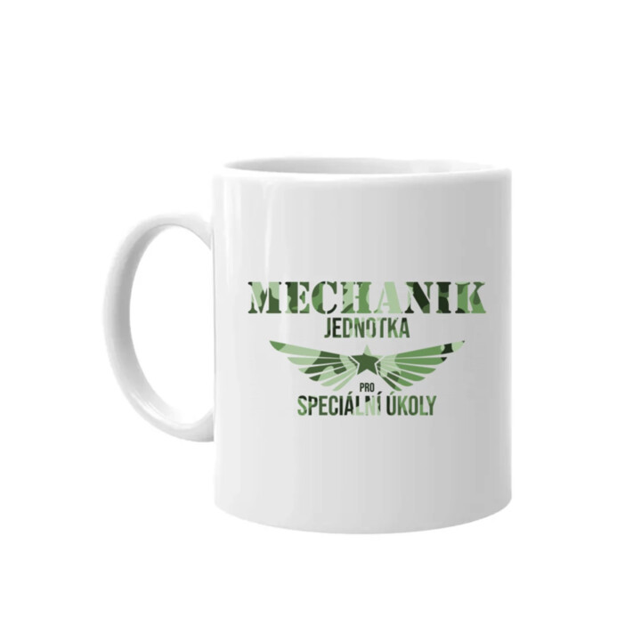 Mechanik - jednotka pro speciální úkoly  - hrnek s potiskem