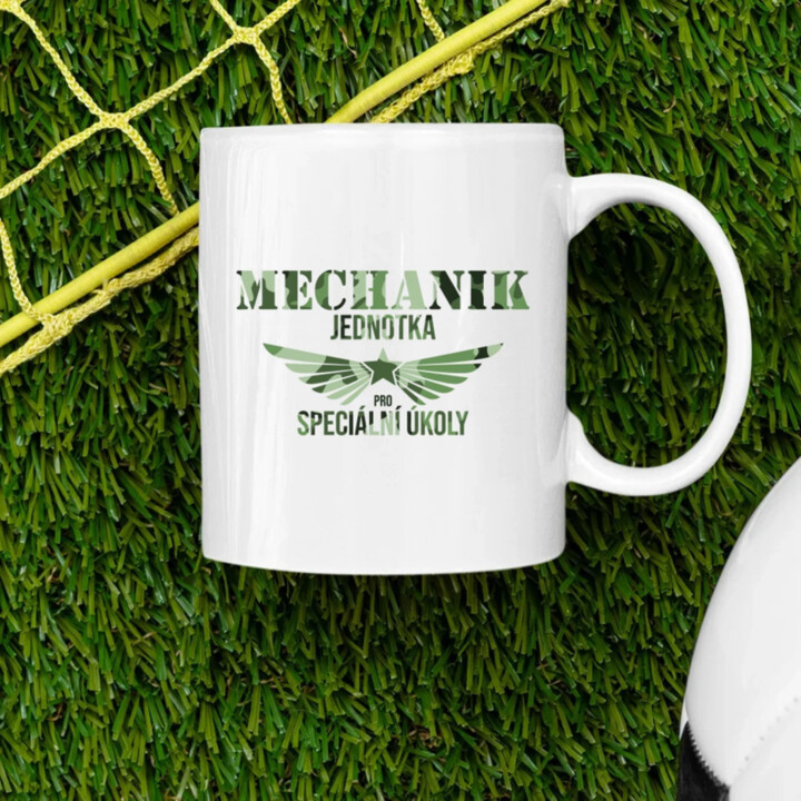 Mechanik - jednotka pro speciální úkoly  - hrnek s potiskem