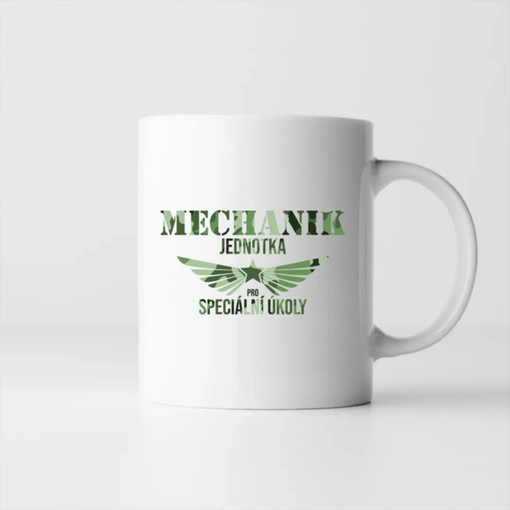 Mechanik - jednotka pro speciální úkoly  - hrnek s potiskem