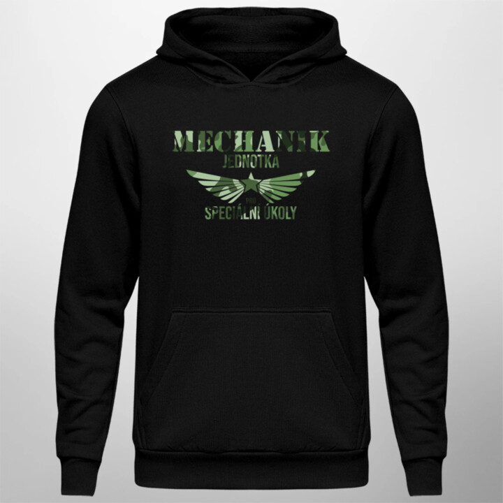 Mechanik - jednotka pro speciální úkoly  - pánská mikina s potiskem