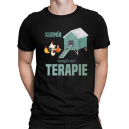 Kurník - levnější než terapie - pánské tričko s potiskem