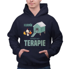 Kurník - levnější než terapie - pánská mikina s potiskem