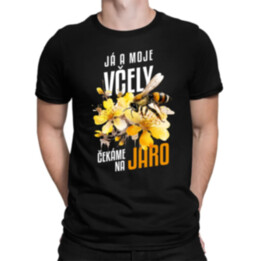 Já a moje včely čekáme na jaro - pánské tričko s potiskem