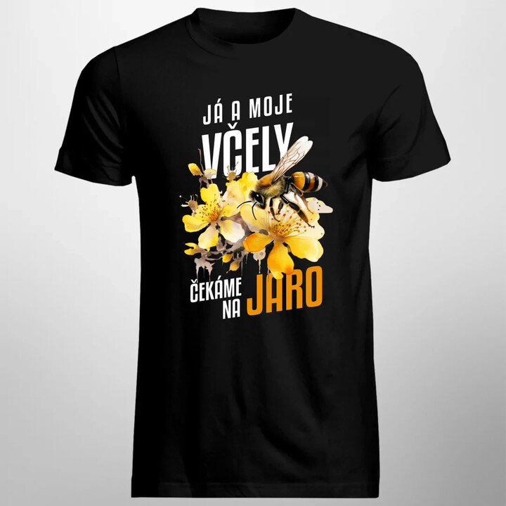 Já a moje včely čekáme na jaro - pánské tričko s potiskem