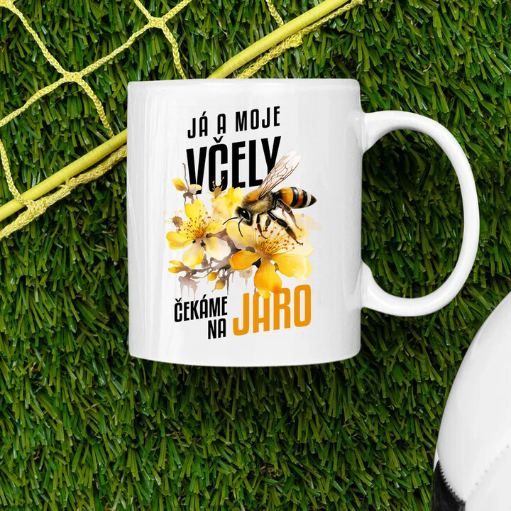 Já a moje včely čekáme na jaro - hrnek s potiskem