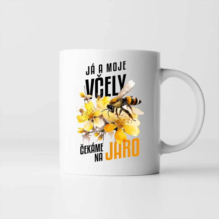 Já a moje včely čekáme na jaro - hrnek s potiskem
