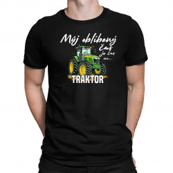 Můj oblíbený čas - je čas na traktor - pánské tričko s potiskem