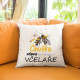 Chvilka relaxu pro nejlepšího včelaře - polštář s potiskem