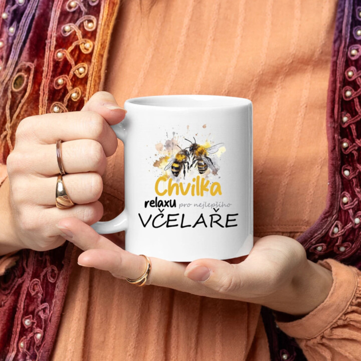 Chvilka relaxu pro nejlepšího včelaře - hrnek s potiskem